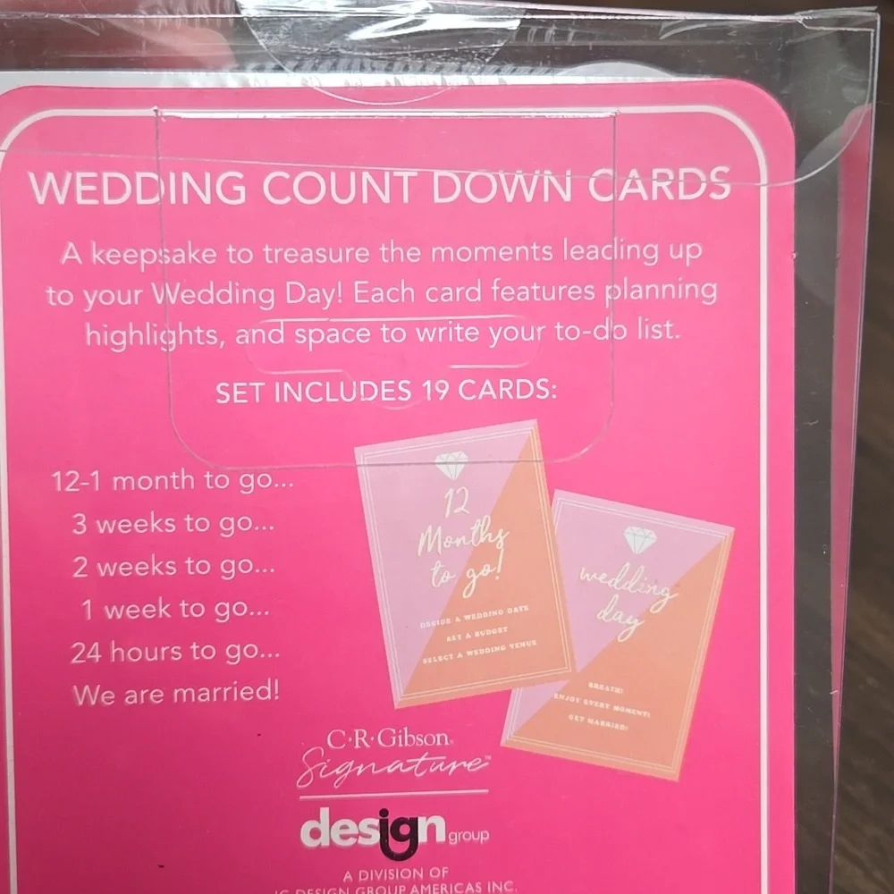 Wedding Countdown Card To-Do List Set - Picture 3 of 8